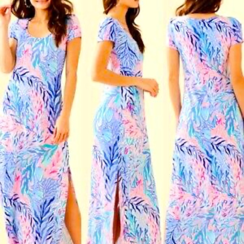 Lily Pulitzer Wynne Maxi Dress Size LG
